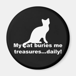 Mi gato me entierra imán divertido diario de los