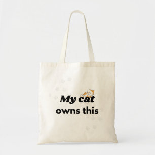 Mi gato posee esta divertida bolsa de mano para ga