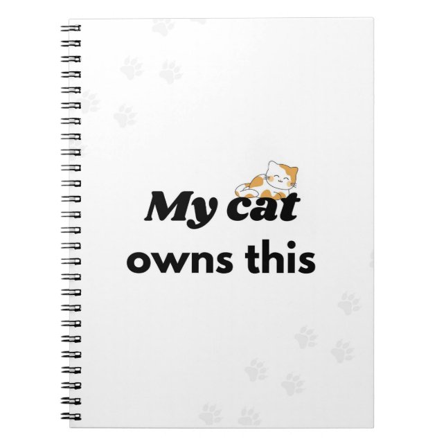 Mi Gato Posee Este Cuaderno Divertido de Gatos (Frente)