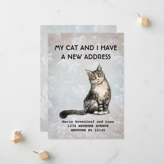 Mi gato y yo hemos movido la Invitación (Anverso/Reverso In Situ)