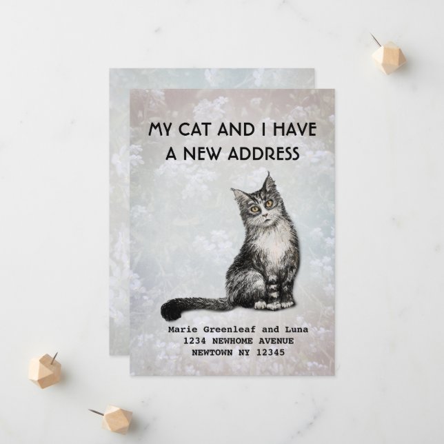 Mi gato y yo hemos movido la Invitación (Anverso/Reverso In Situ)