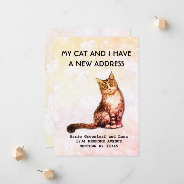 Mi gato y yo hemos movido la Invitación (Anverso/Reverso In Situ)