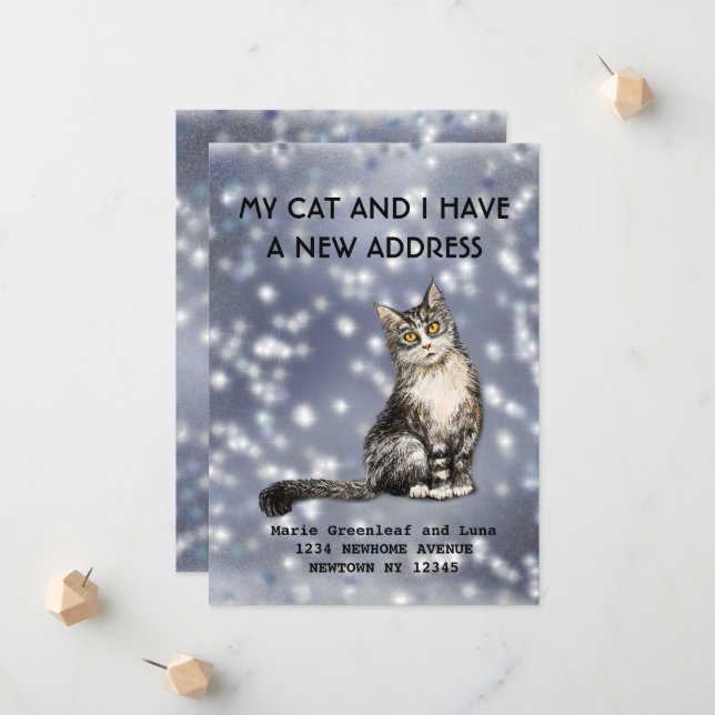 Mi gato y yo hemos movido la Invitación (Anverso/Reverso In Situ)