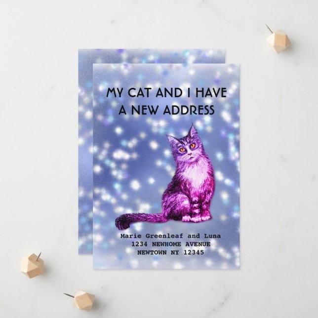 Mi gato y yo hemos movido la Invitación (Anverso/Reverso In Situ)