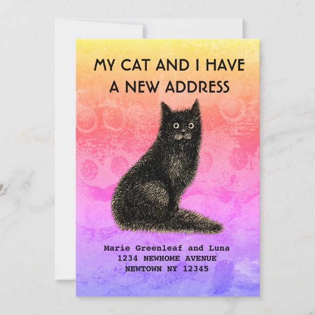 Mi gato y yo nos hemos mudado Anuncio (Anverso)