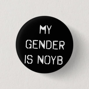 Mi género es insignia del botón de NOYB