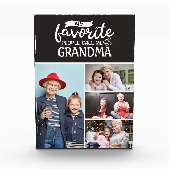 Mi gente favorita me llama| 4 collage de fotos fam (Anverso)