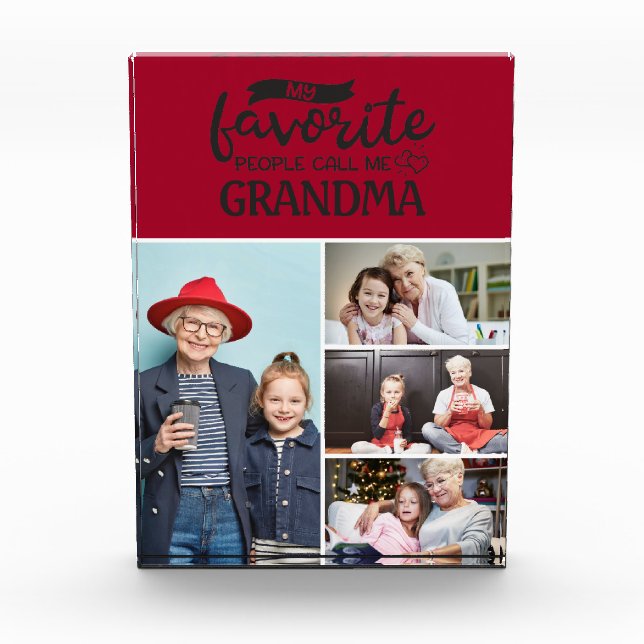 Mi gente favorita me llama| 4 collage de fotos fam (Anverso)