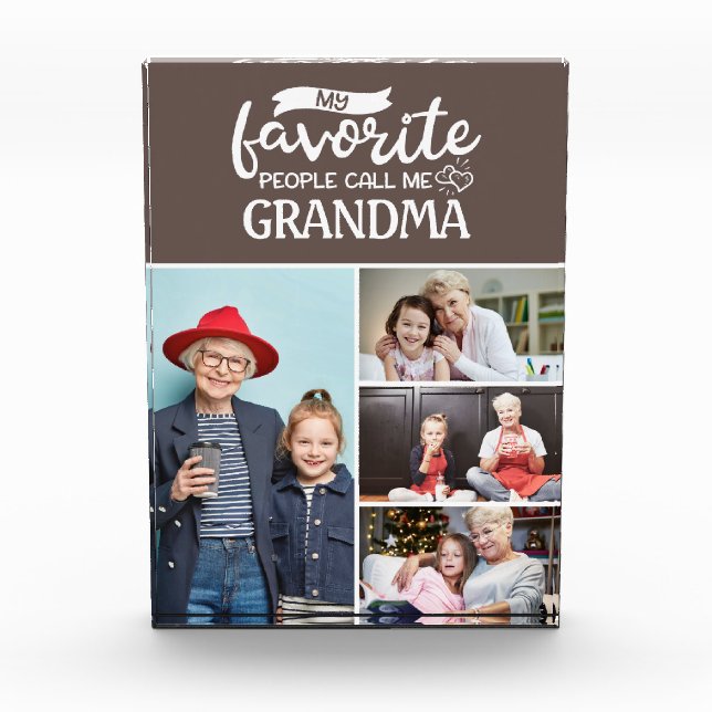 Mi gente favorita me llama| 4 collage de fotos fam (Anverso)