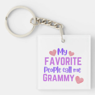 Mi Gente Favorita Me Llama Llavero Grammy Abuela