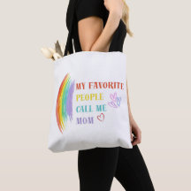Mi Gente Favorita Me Llama Mamá Bolsa De Tote