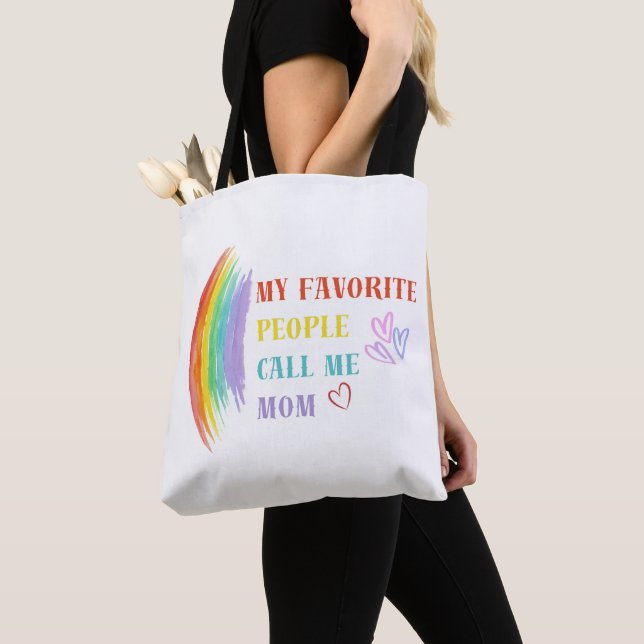 Mi Gente Favorita Me Llama Mamá Bolsa De Tote (Detalle)