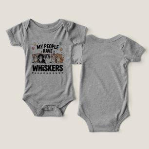 Mi gente tiene Whiskers - Funny Cuato Pegatina de