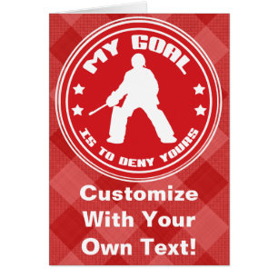 Mi gol, carta de arquero de hockey sobre hierba