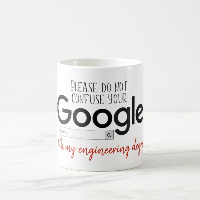 Mi grado es mejor que su Google busca la taza (Centro)