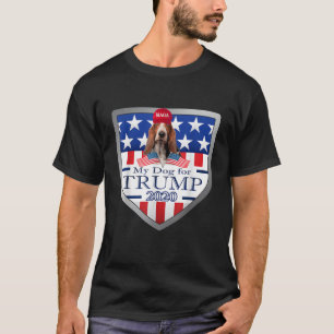 Mi hebilla de Bassett para la camiseta de Trump