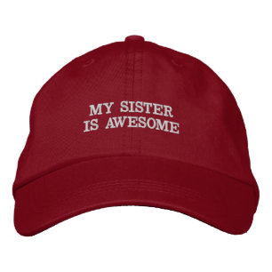 Mi hermana es increíblemente graciosa Gorra de par