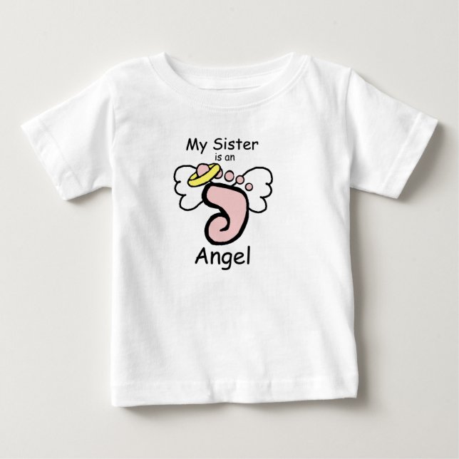 Mi hermana es una camiseta de un niño ángel (Anverso)