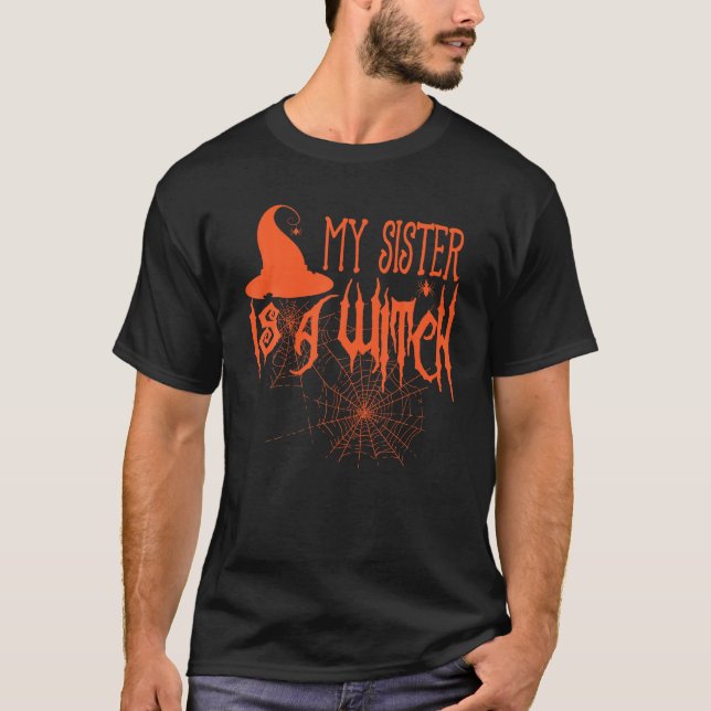 Mi hermana es una camiseta divertida de Halloween (Anverso)