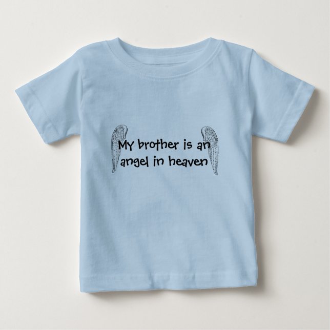 Mi hermano es un ángel de camiseta (Anverso)