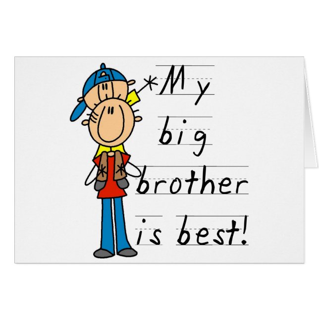 Mi hermano mayor es las mejores camisetas y (Anverso (Horizontal))