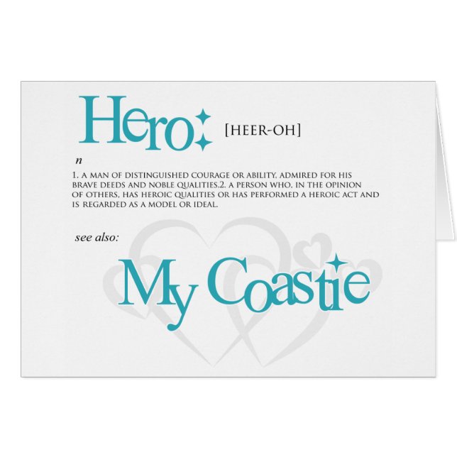 Mi héroe, mi Coastie (Anverso (Horizontal))
