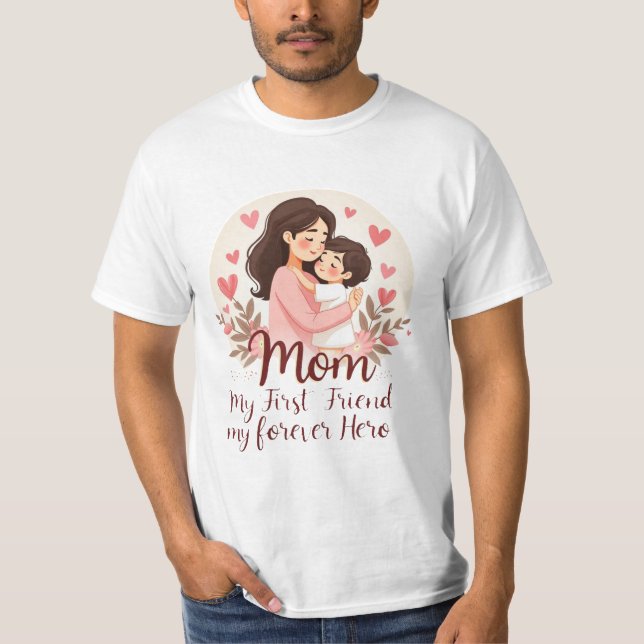 Mi héroe para siempre | Diseño de camisetas para e (Anverso)