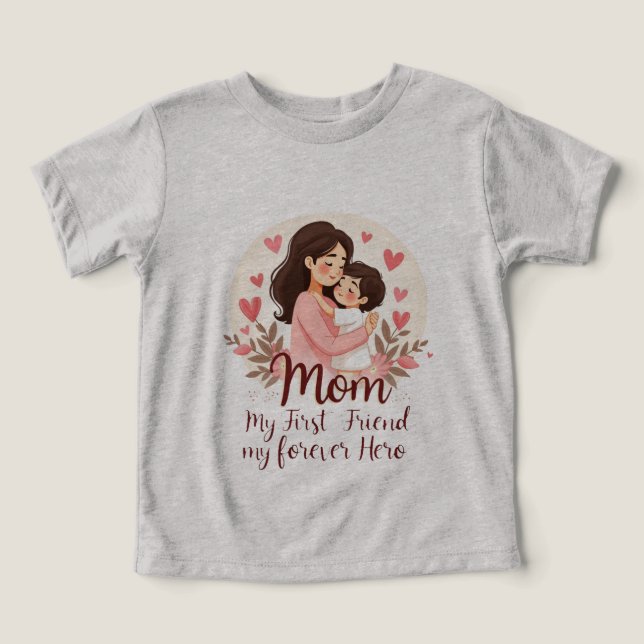 Mi héroe para siempre | Diseño de camisetas para e (Diseño delantero )