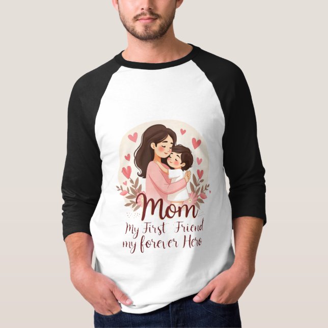 Mi héroe para siempre | Diseño de camisetas para e (Anverso)
