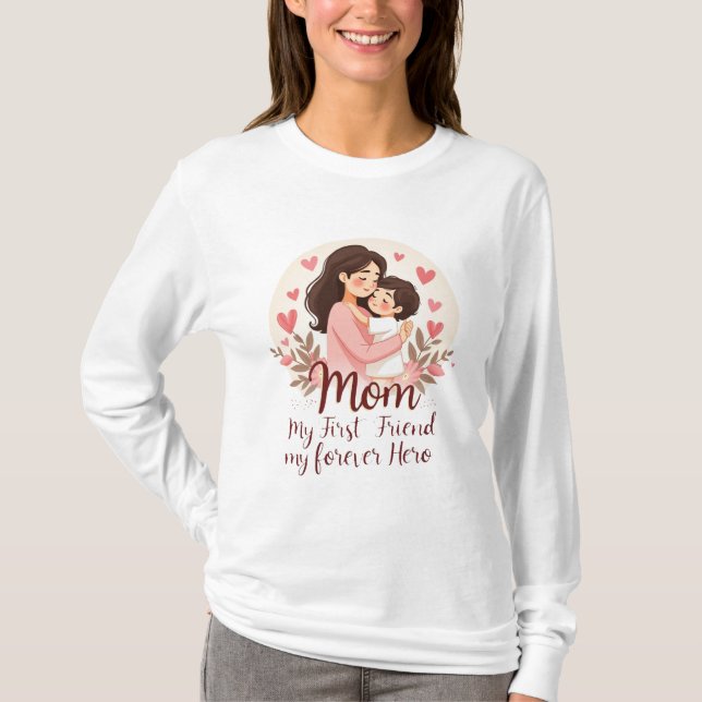Mi héroe para siempre | Diseño de camisetas para e (Anverso)