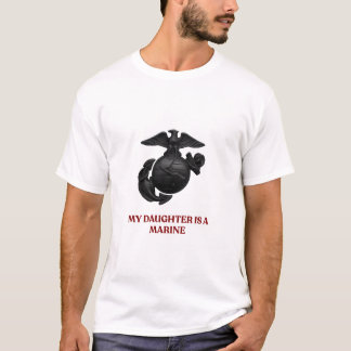 Mi hija es una marine Camiseta de orgullosa madre 