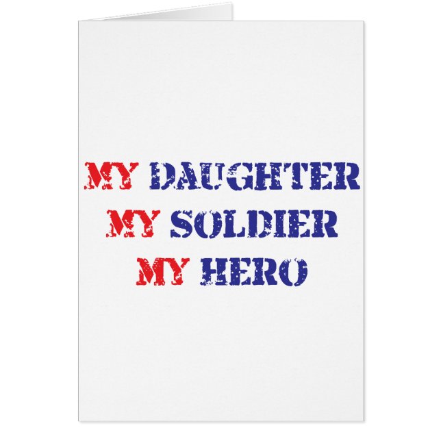 Mi hija, mi soldado, mi héroe (Frente)