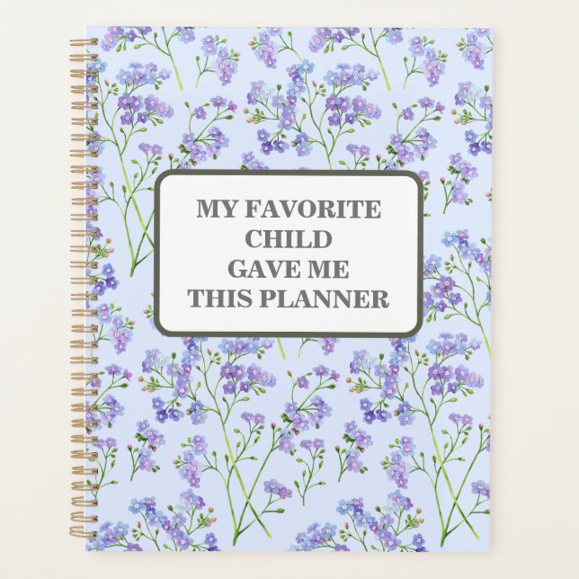 MI HIJO FAVORITO ME DIO ESTA AGENDA (Anverso)