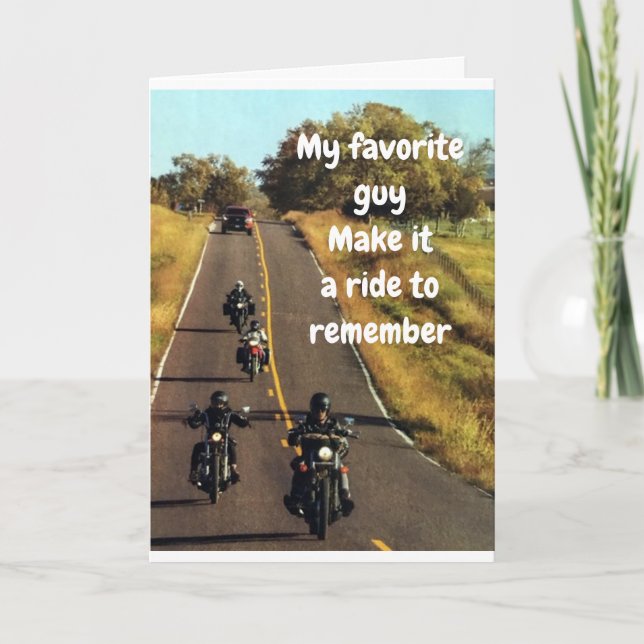 **MI HOMBRE FAVORITO ** DISFRUTAR DE LA TARJETA DE (Anverso)