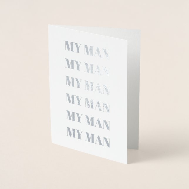 Mi hombre, mi hombre, mi hombre | Tarjeta mediana (Anverso)
