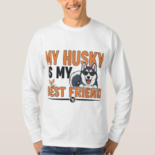 Mi Husky Es Mi Mejor Amigo Camiseta De Perro Graci