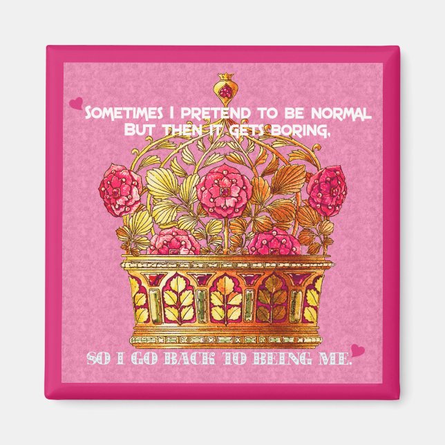 Mi imán floral de la corona (Frente)