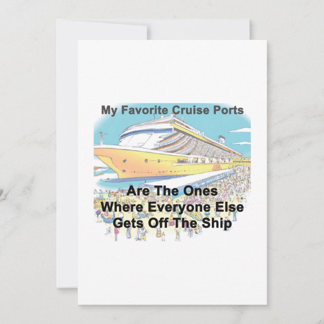 Mi invitación a Puertos de Crucero Favoritos - INV (Anverso)
