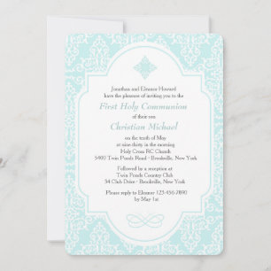 Mi Invitación Azul de Primera Comunión