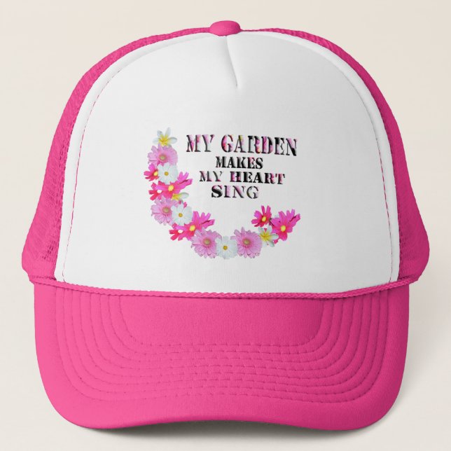 Mi jardín hace mi canto al corazón, Gorra de camio (Anverso)