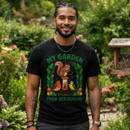 Mi Jardín Su Restaurante Camiseta Funny Squirrel
