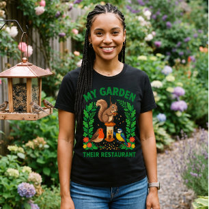 Mi jardín su restaurante Camiseta Funny Squirrel