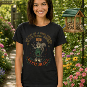 Mi jardín su restaurante Camiseta Funny Squirrel