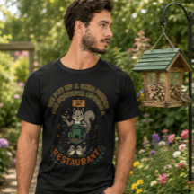 Mi jardín su restaurante Camiseta Funny Squirrel