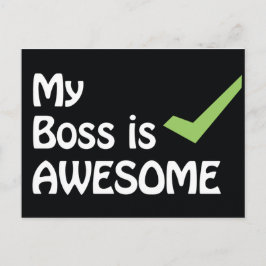 Mi jefe es una tarjeta postal asombrosa
