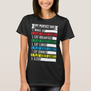Mi juego de video perfecto para el día camiseta Gr