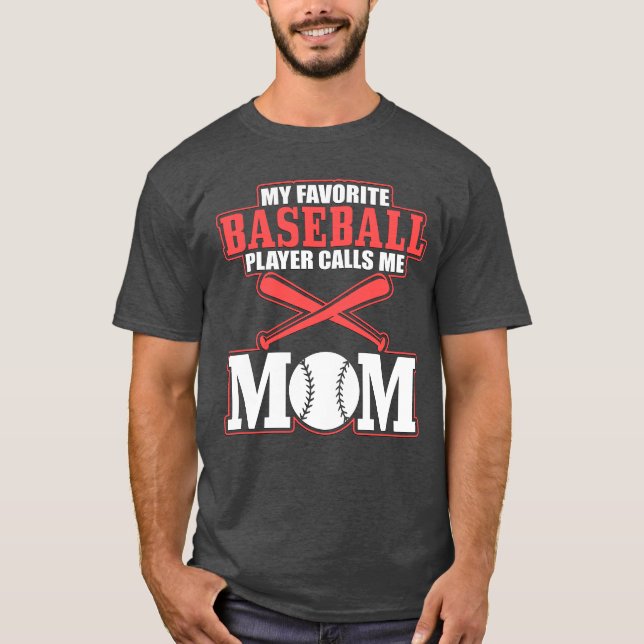 Mi jugador favorito de béisbol, me llama camiseta  (Anverso)