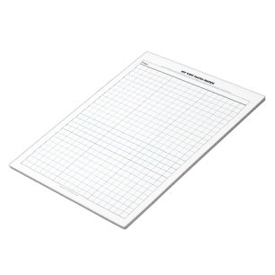 Mi libreta ordenada del papel de la matemáticas