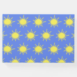 Mi libro de invitados Sunshine (azul cielo y amari