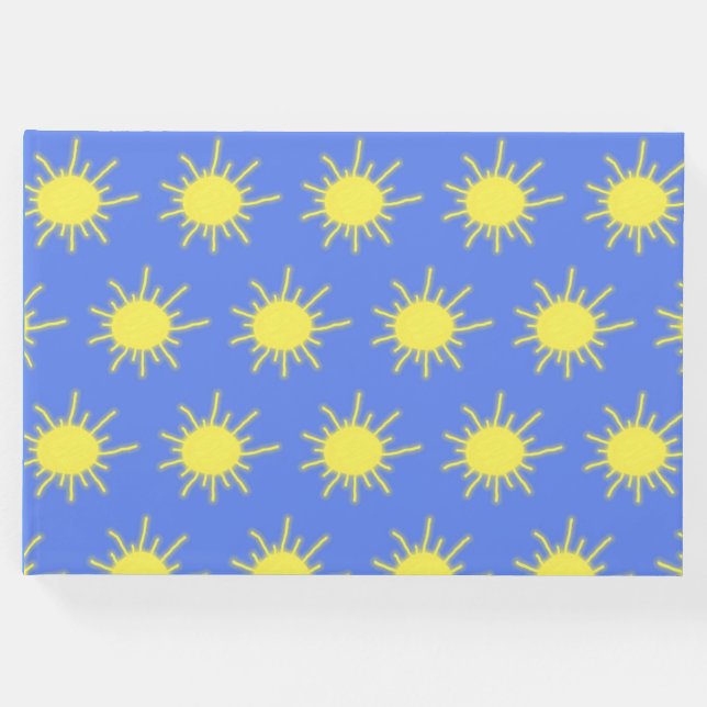 Mi libro de invitados Sunshine (azul cielo y amari (Anverso)